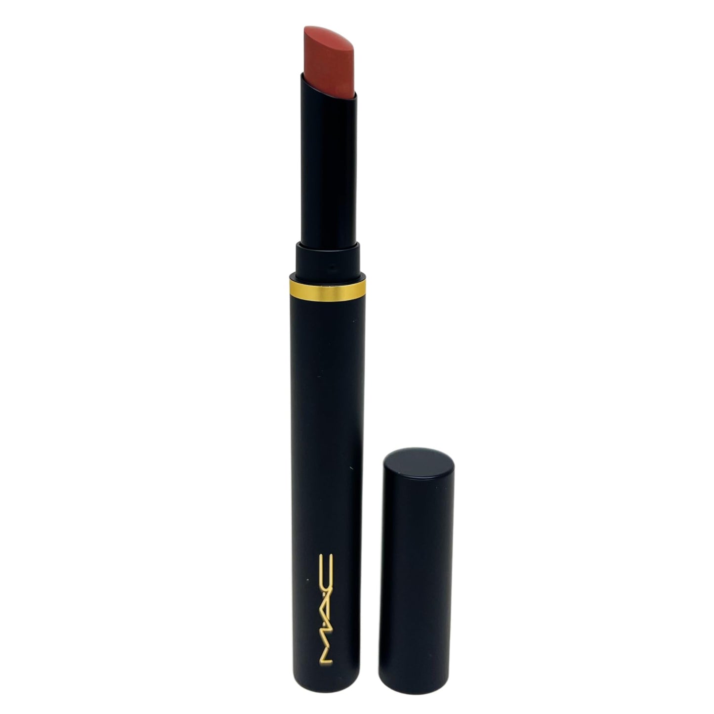 M·A·C Cosmetics Powder Kiss Velvet Blur Slim Stick Lipstick - 883 Spice World (0.07 oz / 2 g) Beauty & Personal Care MAC