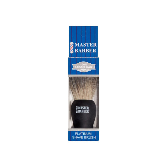 Master Barber 100% Badger Hair Platinum Shave Brush Beauty and Personal Care AI
