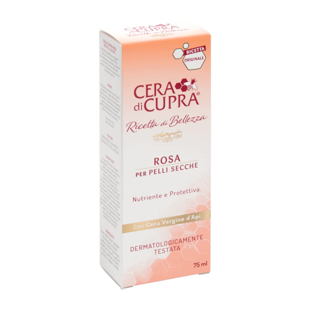 Cera di Cupra"Rosa per Pelli Secche" Cream for Dry Skin, Anti-age Formula - 2.5 Fluid Ounces (75ml) Tube [ Italian Import ] Beauty & Personal Care CERA DI CUPRA