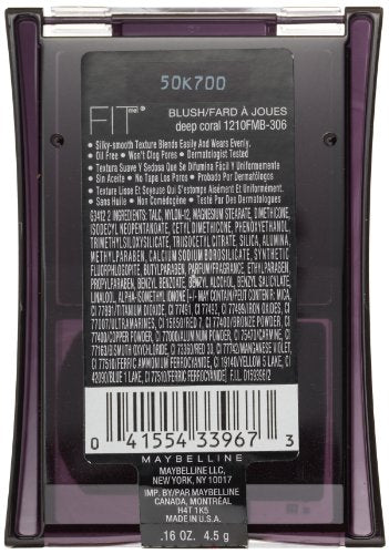 Maybelline New York Fit Me! Blush, Deep Coral, 0.16 Ounce Beauty & Personal Care MAYBELLINE