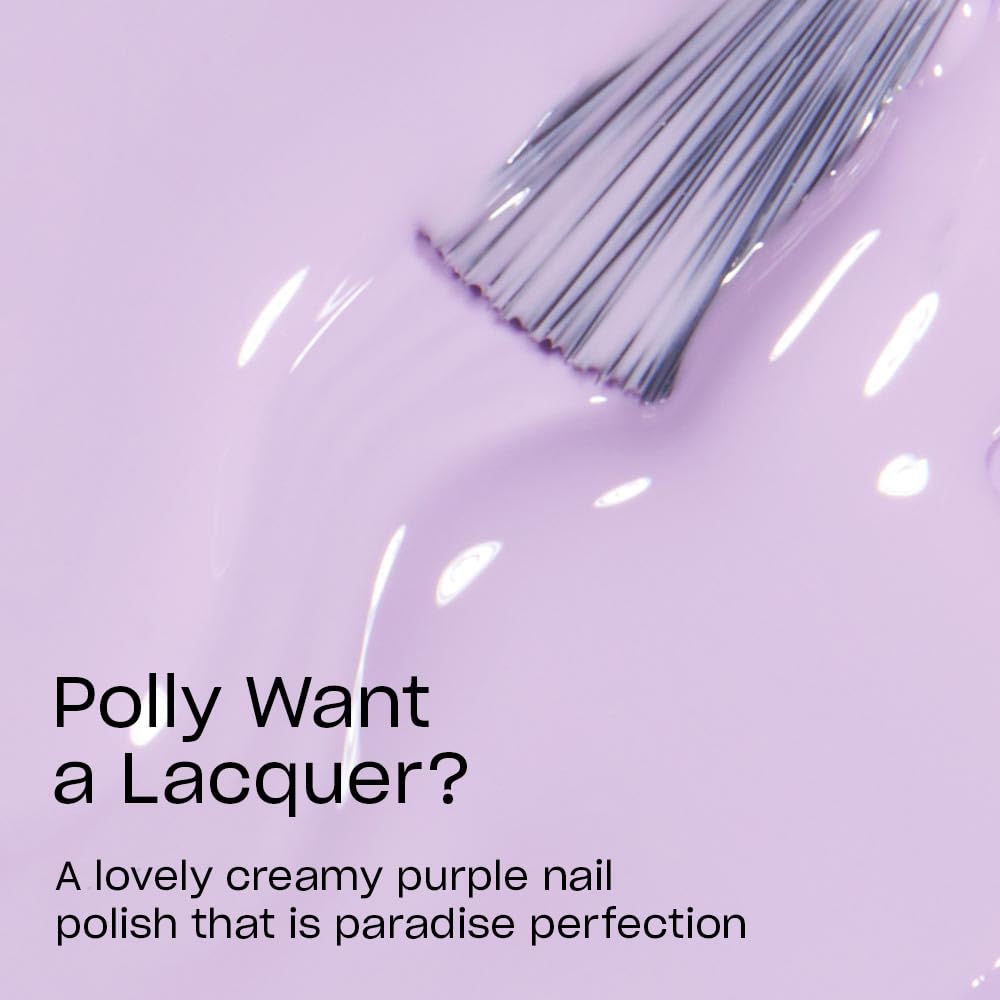 OPI Nail Lacquer Polly Want a Lacquer? | Opaque Soft Purple Crème Chip Resistant Nail Polish | Fiji Collection Beauty & Personal Care OPI