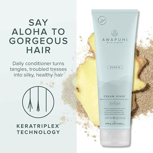 Awapuhi Wild Ginger by Paul Mitchell Cream Rinse, Detangles + Repairs, For Dry, Damaged + Color-Treated Hair, 8.5 fl. oz. Beauty & Personal Care Awapuhi Wild Ginger
