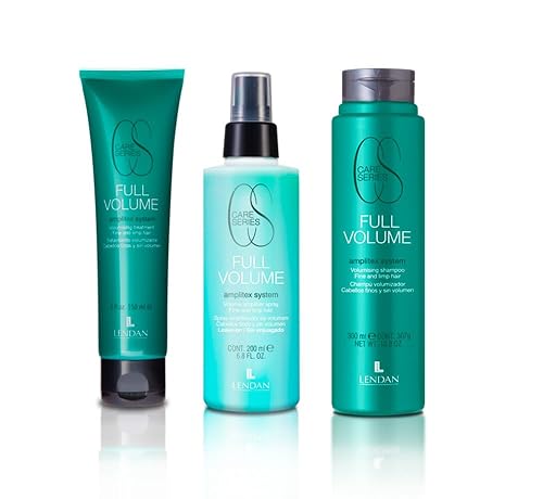 Lendan Full Volume Hair Care Kit for Fine Hair, Volumizing Shampoo 300ml, Treatment Cream 150ml, Volume Spray 200ml, Amplifex System, 3 Piece Set Beauty & Personal Care Lendan