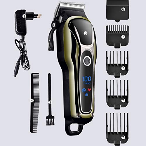 ZUIAI Barber Hair Clipper Professional Hair Trimmer for Men Electric Beard Cutter Hair Cutting Machine Hair Cut Cordless Corded Beauty and Personal Care ZUIAI