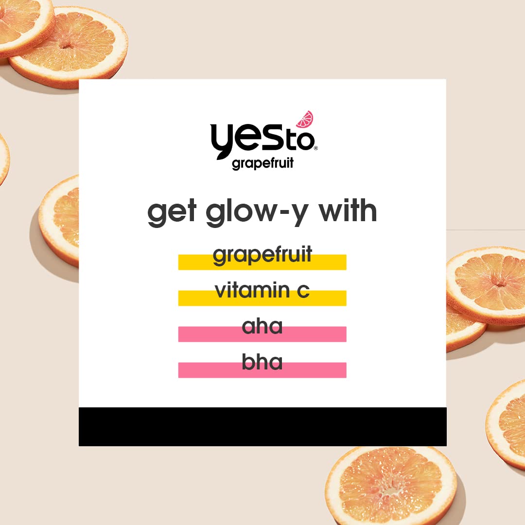 Yes To Grapefruit Daily Foaming Cleanser, Brightening Face Wash That Removes Make Up & Impurities Without Stripping Skin & Leaves You Glowing Beauty & Personal Care Yes To