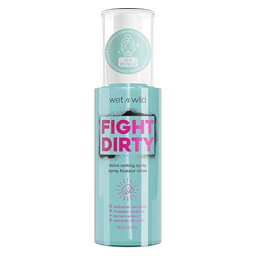wet n wild Fight Dirty Detox Setting Spray Tea Tree Extract, Chamomile, Collagen, Combats Acne, Blemishes, Antioxidants Beauty & Personal Care wet n wild