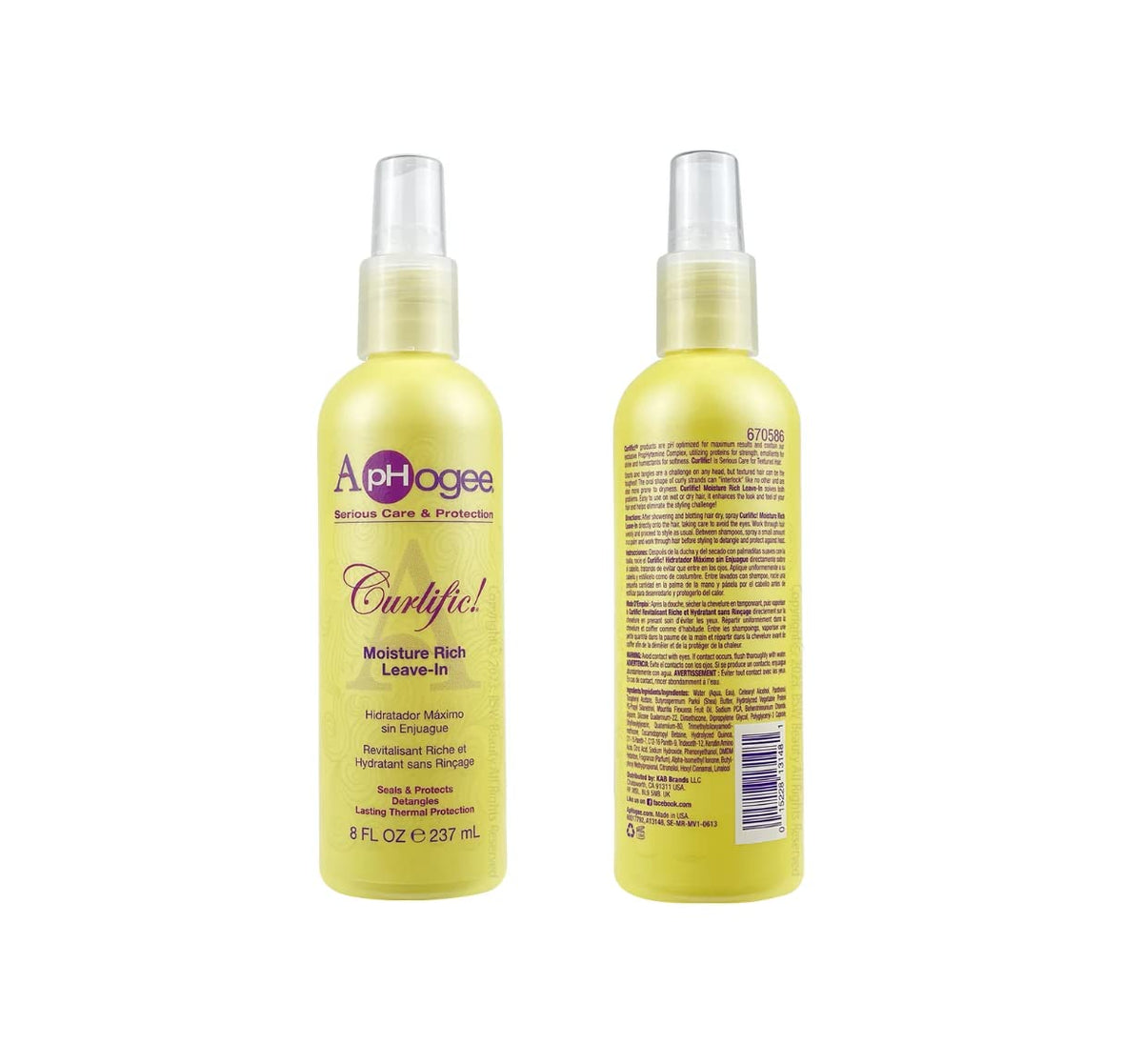 ApHogee Curlific Moisture Rich Leave-In 8oz Beauty & Personal Care Aphogee