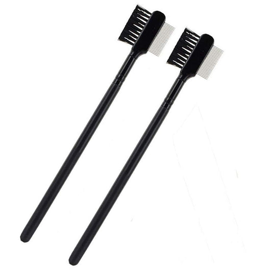 2Pcs Eyebrow Brush with Metal Teeth Eyelash Comb Separator Brow & Lash Shaper Makeup Grooming Tool for Eyelashes Extension and Eyebrow Shaper Supplies Beauty & Personal Care luzen