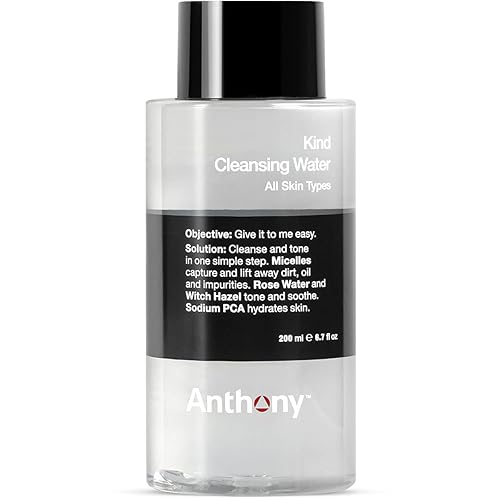 Anthony Witch Hazel Toner for Face, Kind Cleansing Water with Rose Water to Tone and Soothe, Sodium PCA to Hydrate Skin, Micelles to Remove Excess Oil Beauty & Personal Care Anthony
