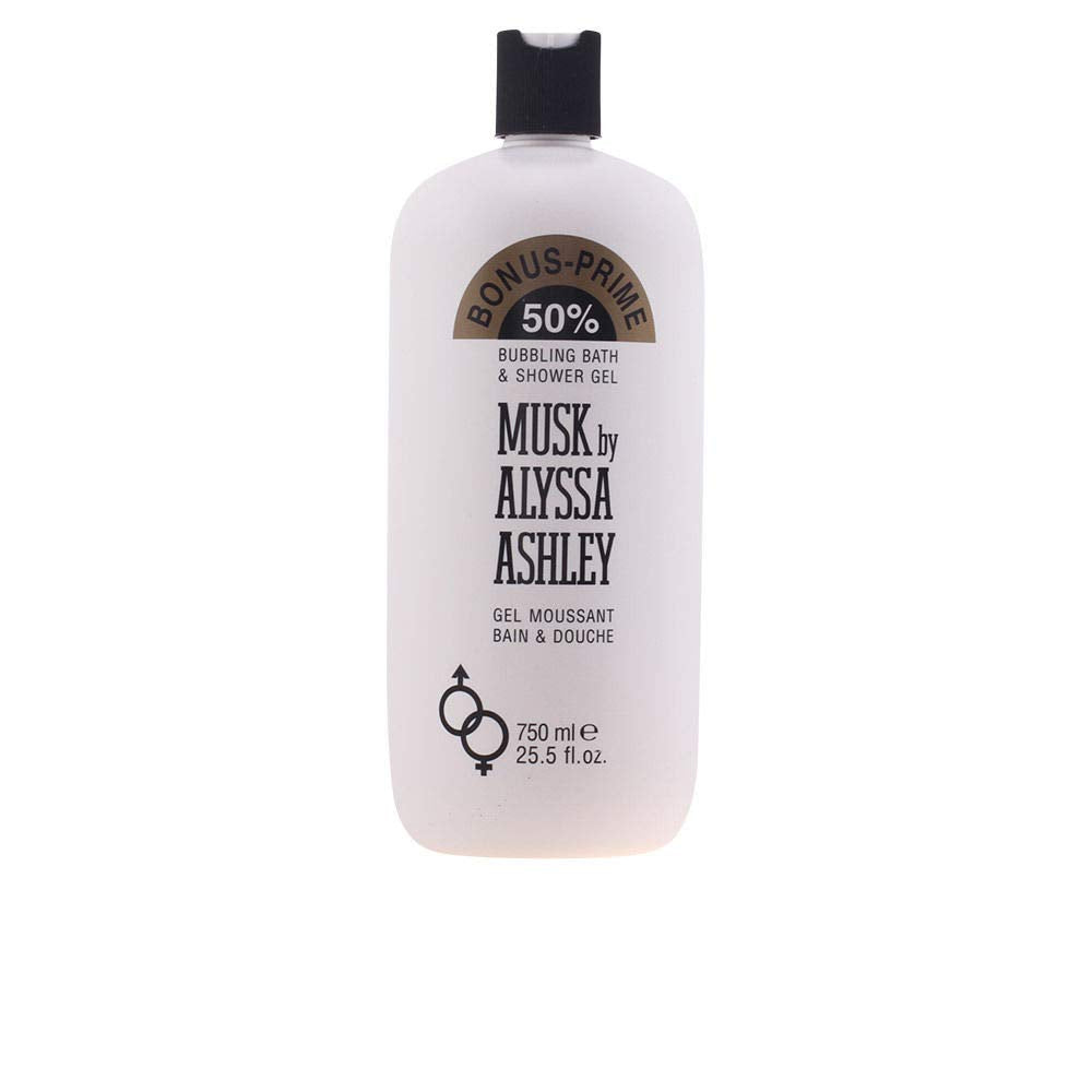 Alyssa Ashley Musk Bubbling Bath and Shower Gel - Shower Gel Body Wash for Women - Mens Body Wash - Infused with Jasmine and Iris - 25.5 oz Beauty & Personal Care ALYSSA ASHLEY