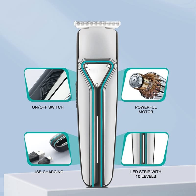 QDKVTNDJZ Hair Clippers foren, Professional Rechargeable Trimmer Beard Haircutustache Electric Grooming Beauty and Personal Care QDKVTNDJZ