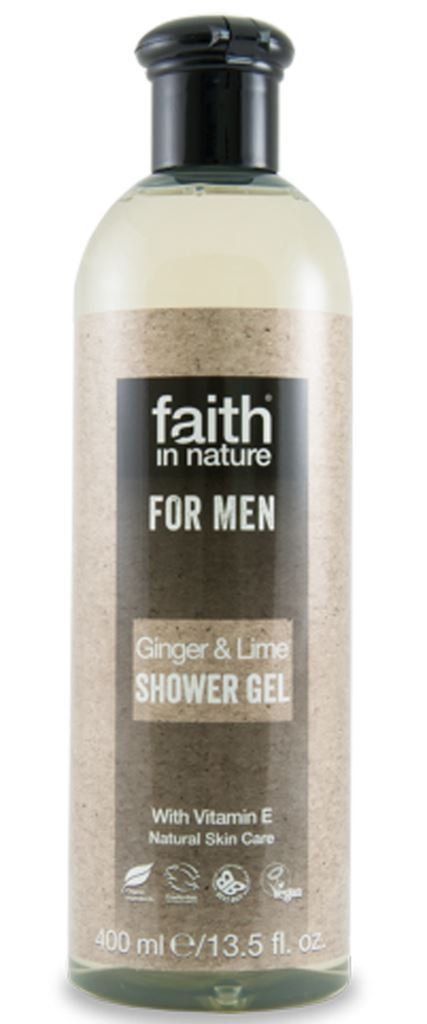 Faith In Nature For Men Ginger & Lime Shower Gel 400ml Beauty & Personal Care FAITH IN NATURE