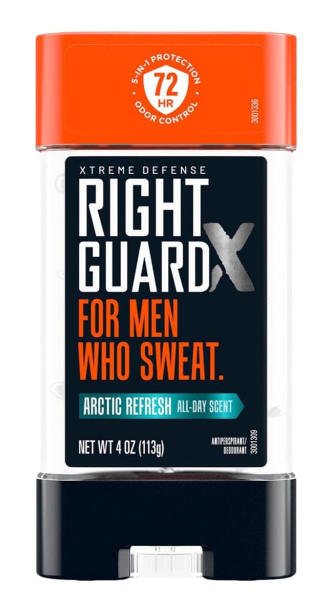 Right Guard Xtreme Defense Arctic Refresh Gel 4 Ounce Men (Pack of 2) Beauty and Personal Care Right Guard