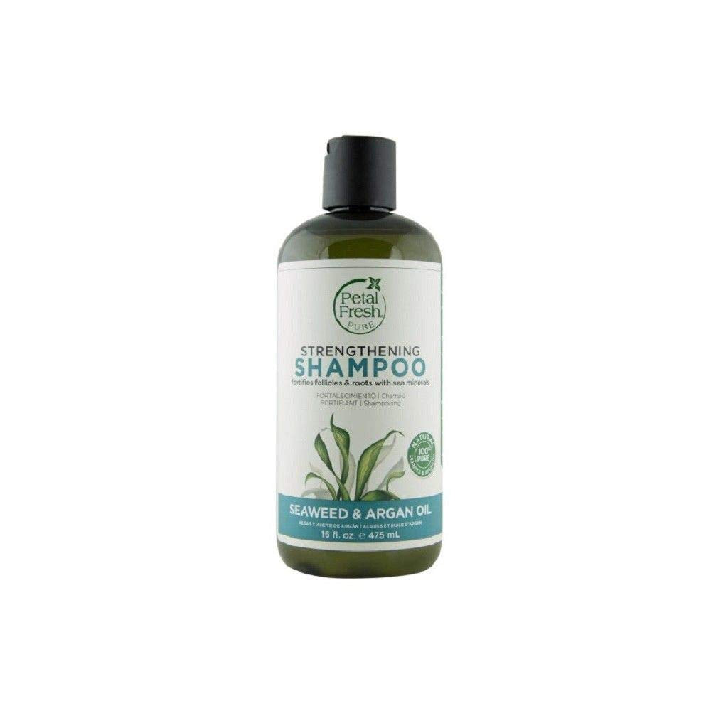 Petal Fresh Pure Strengthening Seaweed & Argan Oil Shampoo, 16 Ounce