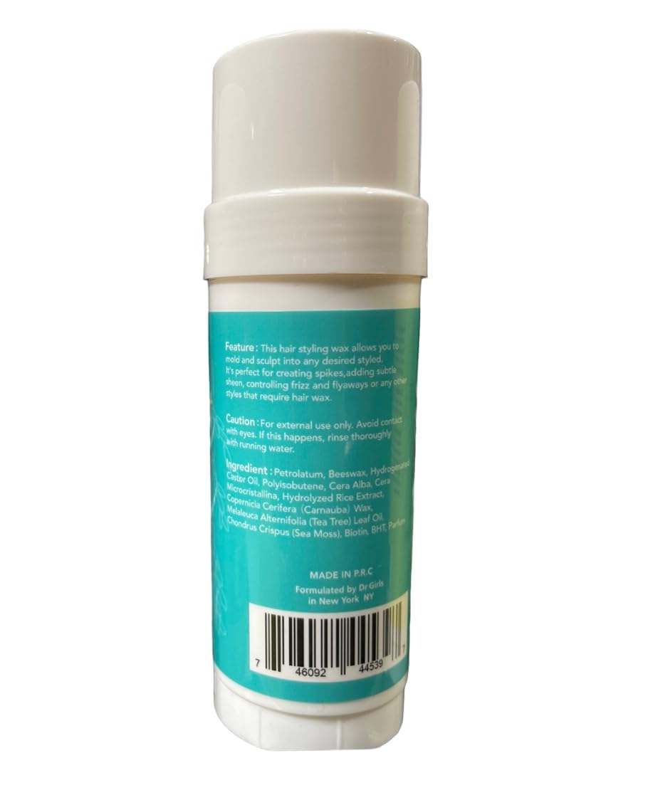 Dr.Girls Rice Water Extra Mega Hold Hair Beeswax Stick 2.11oz/ 60g (Tea Tree & Sea Moss) Beauty & Personal Care Dr.Girls