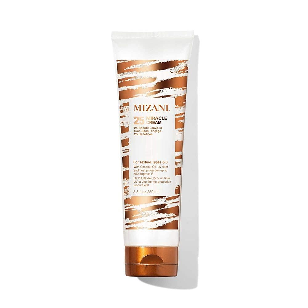 Mizani 25 Miracle Leave-In Cream - Hydrating Curl Cream with Coconut Oil, Curl Defining Leave In Conditioner, Anti Frizz, Heat Protectant Beauty & Personal Care Mizani