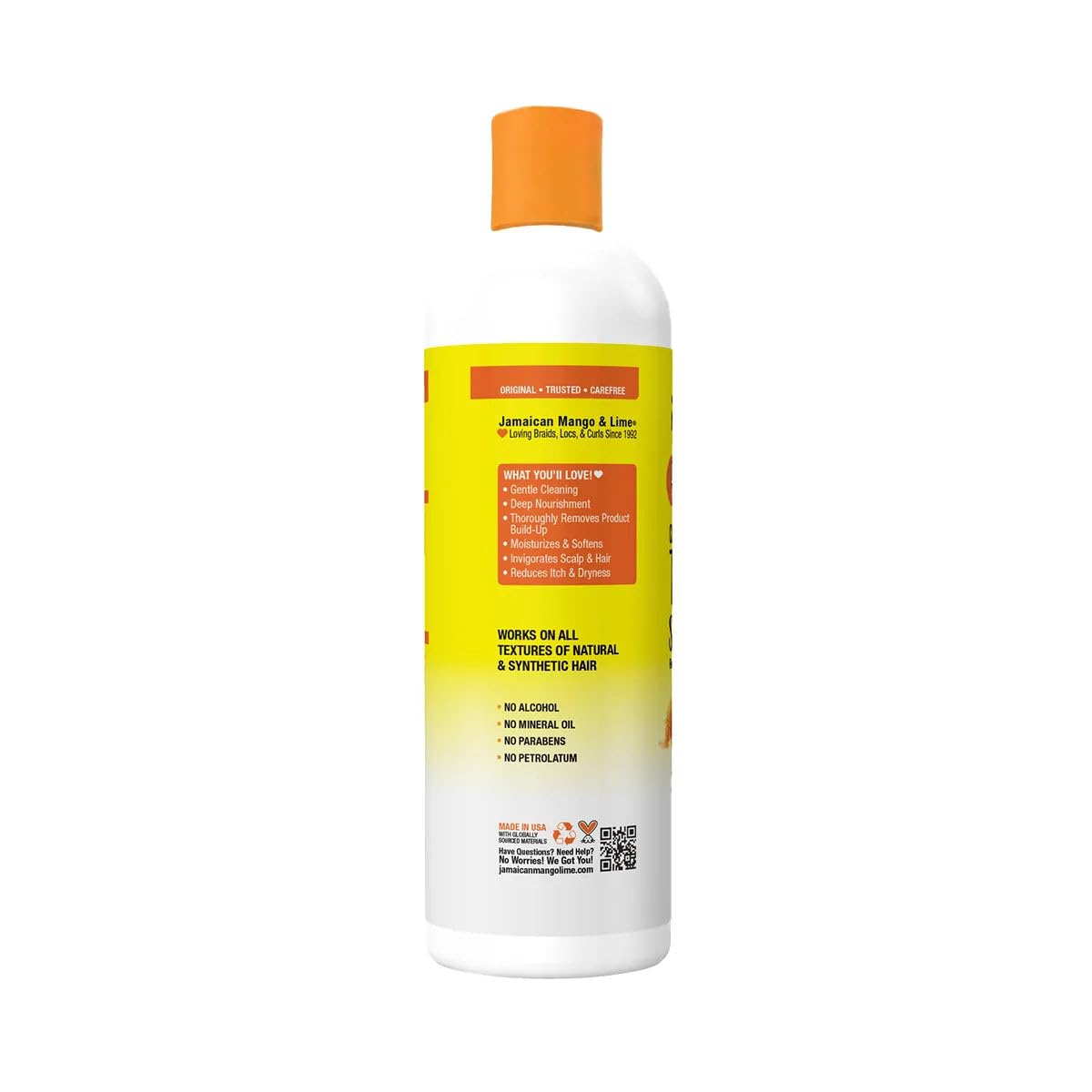 Jamaican Mango & Lime Love Your Locs Tingle Shampoo - Gentle yet Deep Cleansing & Scalp Tingling Shampoo for Textured Hair Hydrates & Removes Buildup