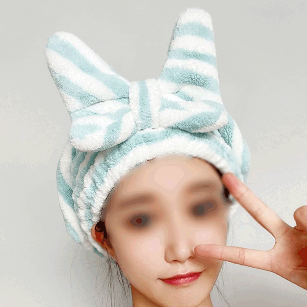HIONJIN Dry Hair Cap Water-Absorbing Quick-Drying Women's Shower Cap Wipe Hair Thicken Shampoo Dry(E) Beauty and Personal Care HIONJIN