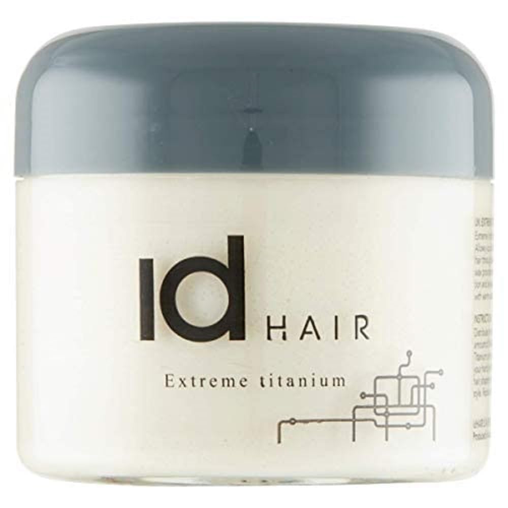 id HAIR - Extreme Titanium - Professional hair wax for men - Extreme hold and medium shine for short hair - Paraben free, 100ml (pack of 1) Beauty & Personal Care id HAIR
