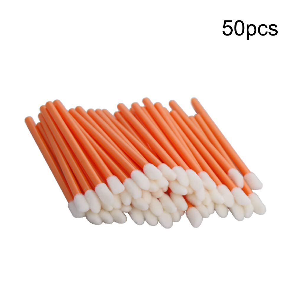 Utoolmart Disposable Lipstick Gloss Wands, Lip Brushes, Make Up Lip Gloss Wands Applicator Tool, Orange, 50 Pcs Beauty & Personal Care Utoolmart