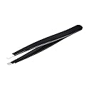 Amazon Basics Slant Tip Tweezer - Professional Stainless Steel Tweezer for Effective Hair Removal, Ideal for Daily Beauty Regimen, with Travel Case Beauty & Personal Care Amazon Basics