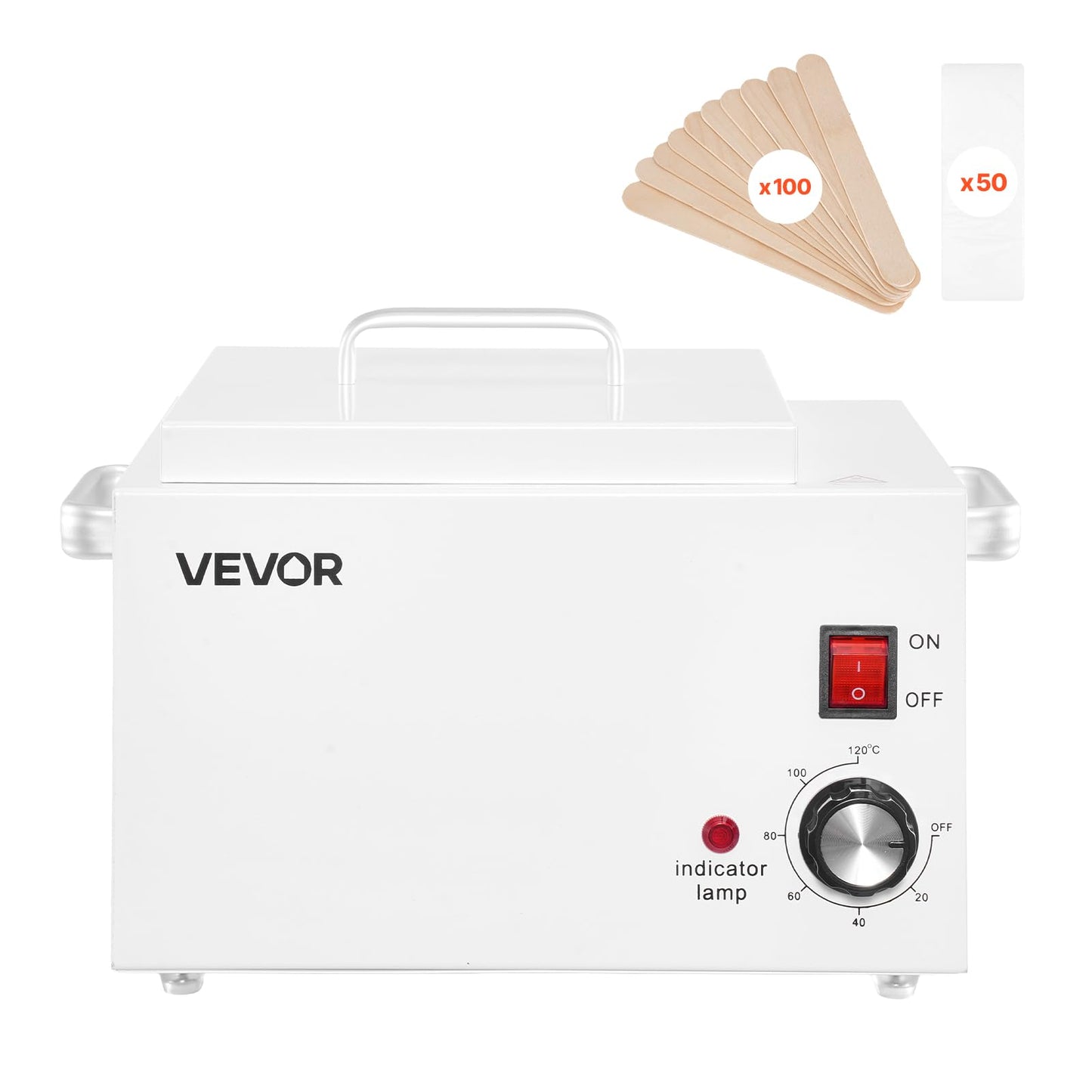 VEVOR Single Wax Warmer, 3000ML 300W Professional Wax Warmer for Hair Removal, 32 ? to 248 ? Adjustable Electric Waxing Heater Pot with 100PCS Sticks Beauty and Personal Care VEVOR