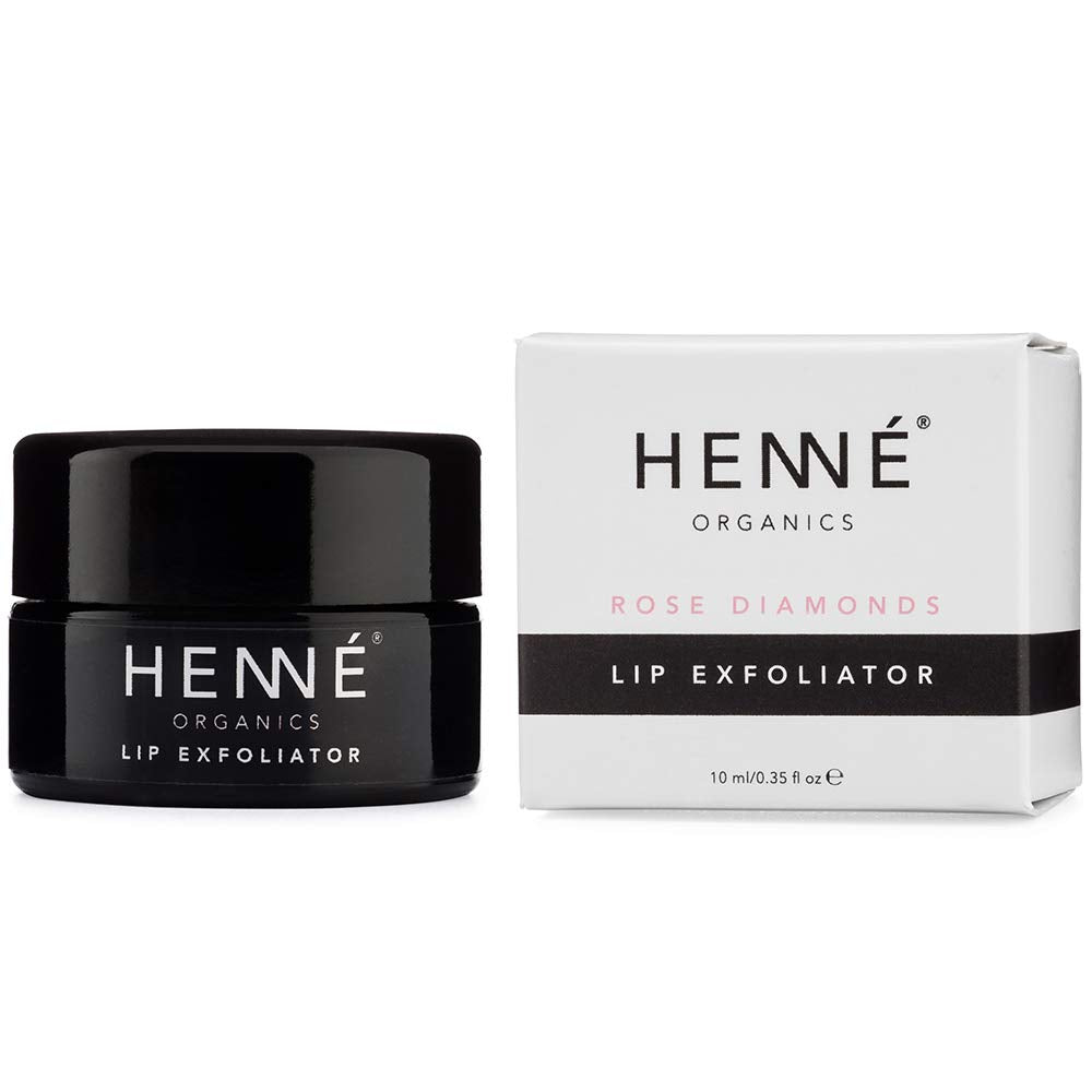 Henné Organics Lip Exfoliator - Natural and Organic Sugar Scrub - Rose Diamonds Beauty and Personal Care HennÃ Organics