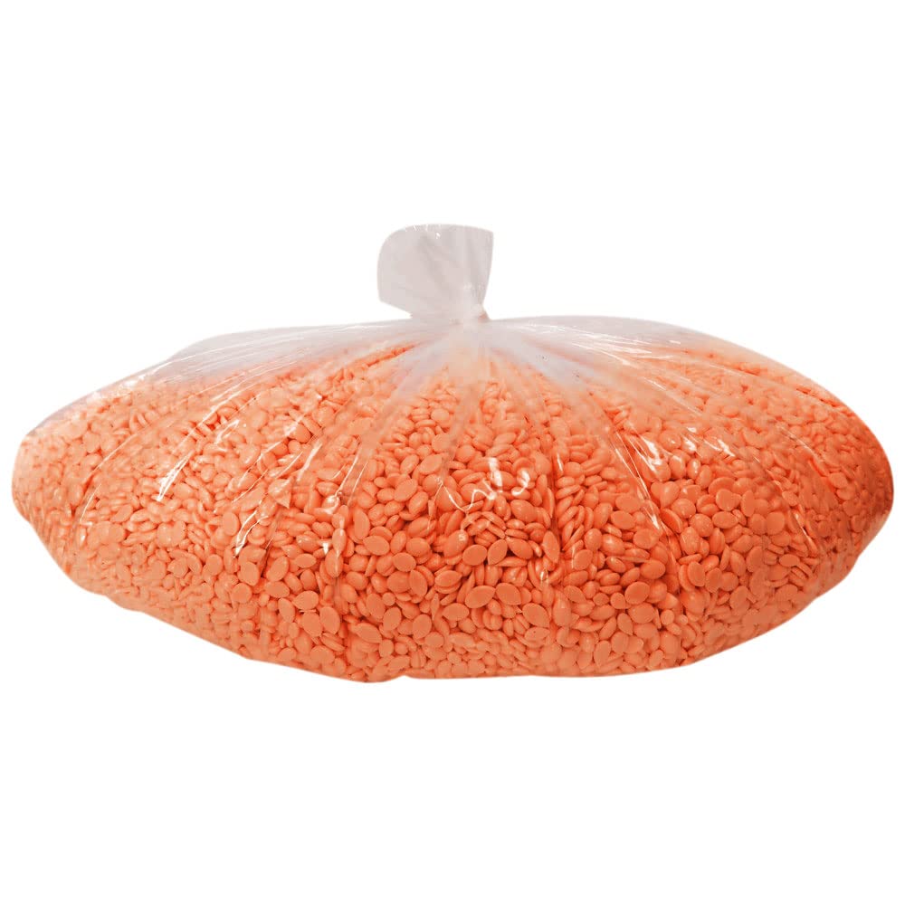 Waxness Tahitian Coral Hard Wax Beads Bulk 22 lb (10 kg) - Creamy Texture with Strong Grip for Bikini & Coarse Hair, For Sensitive Skin, Salon Use Beauty and Personal Care Waxness