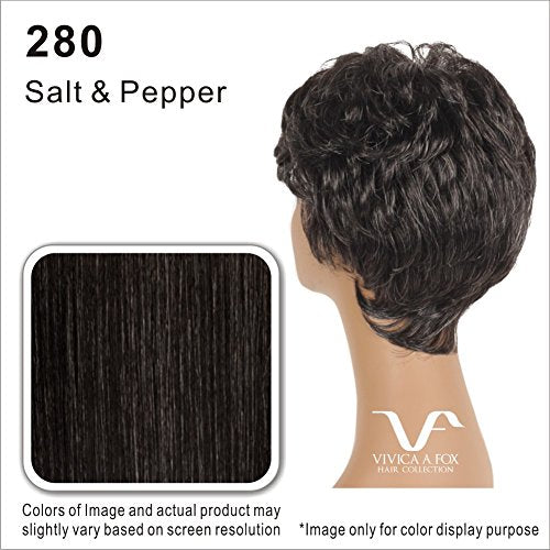 Vivica Snap Bang Front Color 280 Fox Wigs 100% Human HairClip In Heat Friendly 4" Front 7.5" Sides Straight Hairpiece