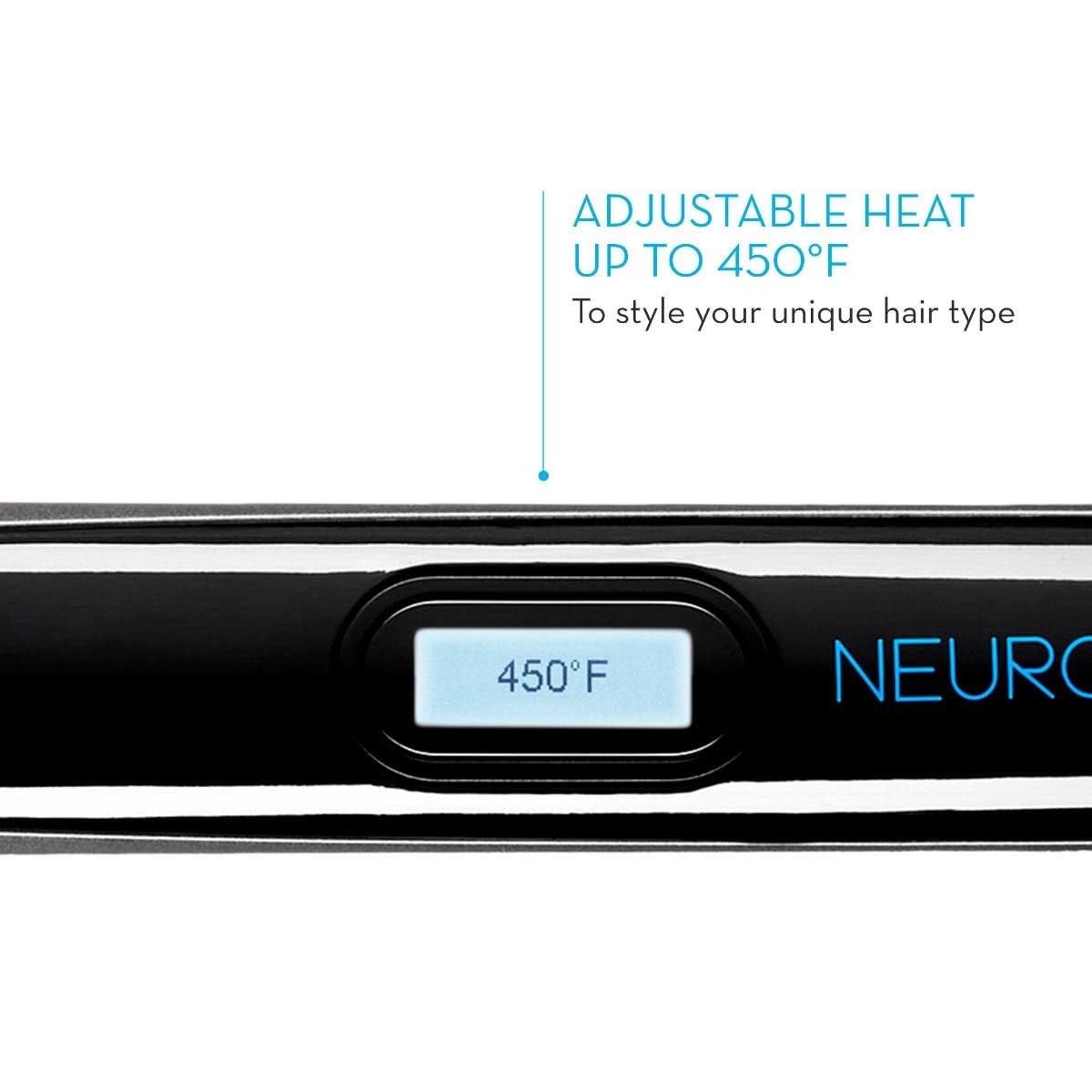 Neuro by Paul Mitchell Style Titanium Flat Iron, Adjustable Heat Settings for Advanced Straightening + Curling, 1" Beauty & Personal Care Neuro