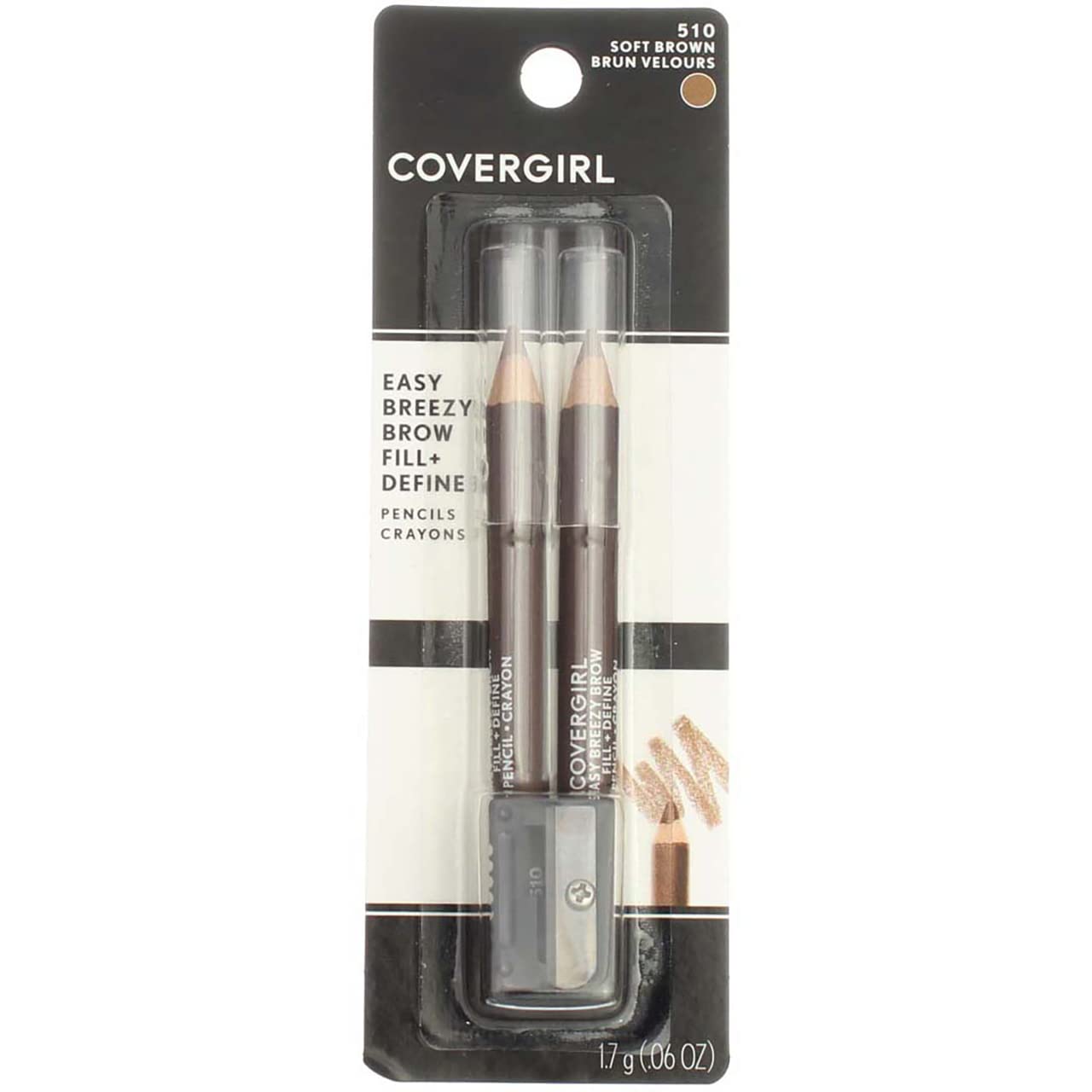 CoverGirl Brow and Eye Makers Pencil - Soft Brown (510) - 2 pk Beauty & Personal Care COVERGIRL