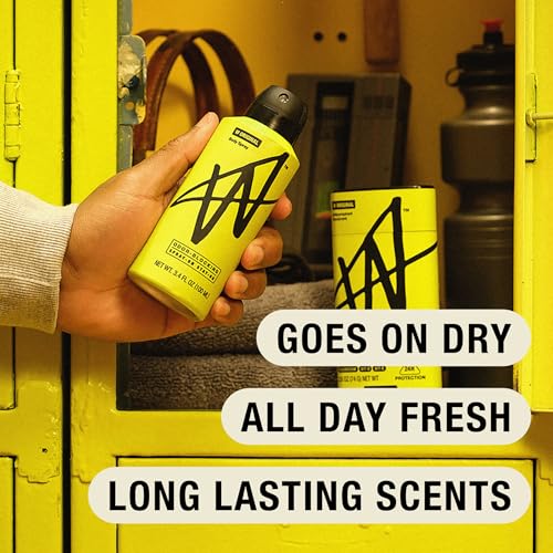 Jake Paul Original Body Spray for Men By W, Odor Blocking Body Deodorant, Long Lasting Protection, 3.4 fl oz Beauty & Personal Care W