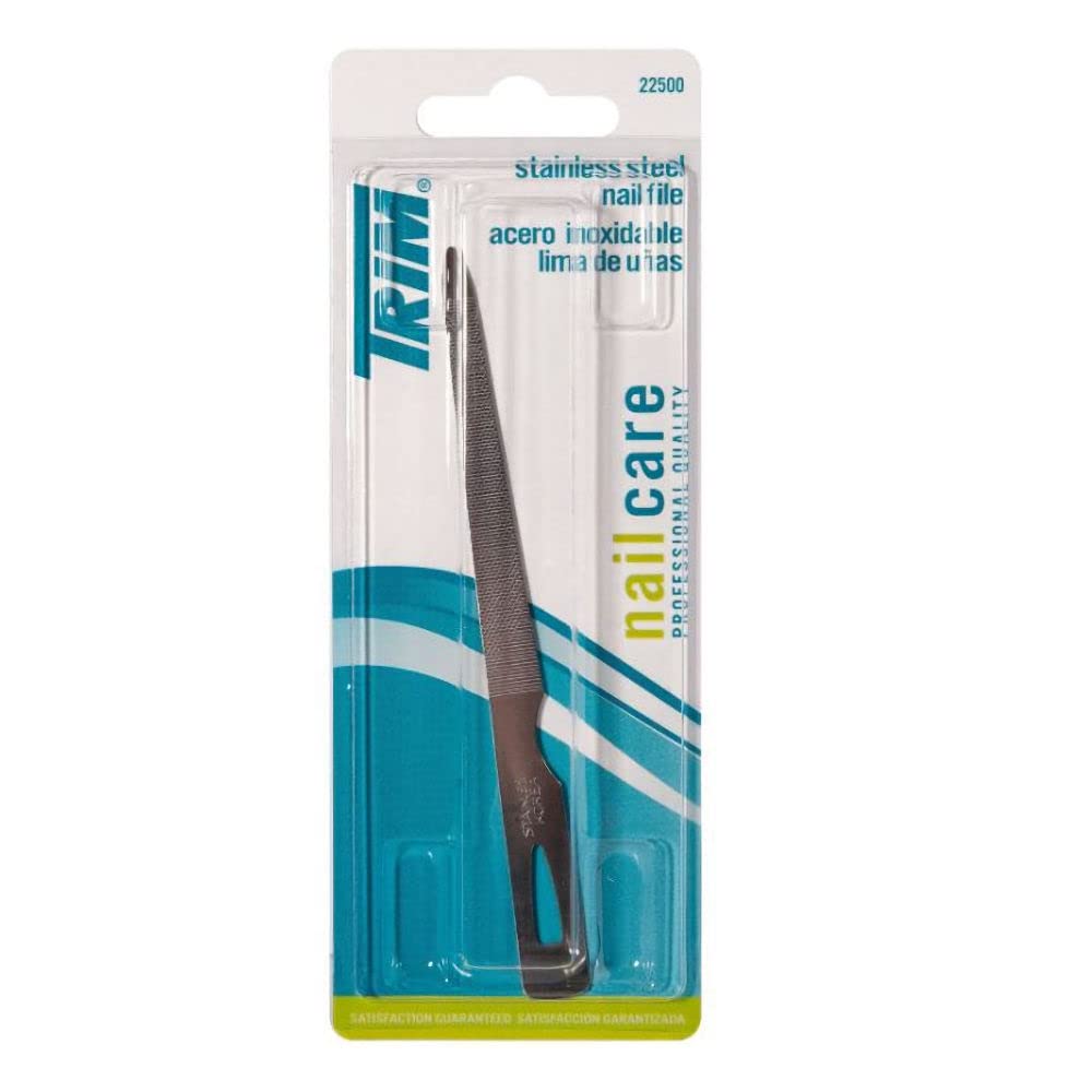 Trim Stainless Steel Nail File 1 ea Beauty & Personal Care Trim