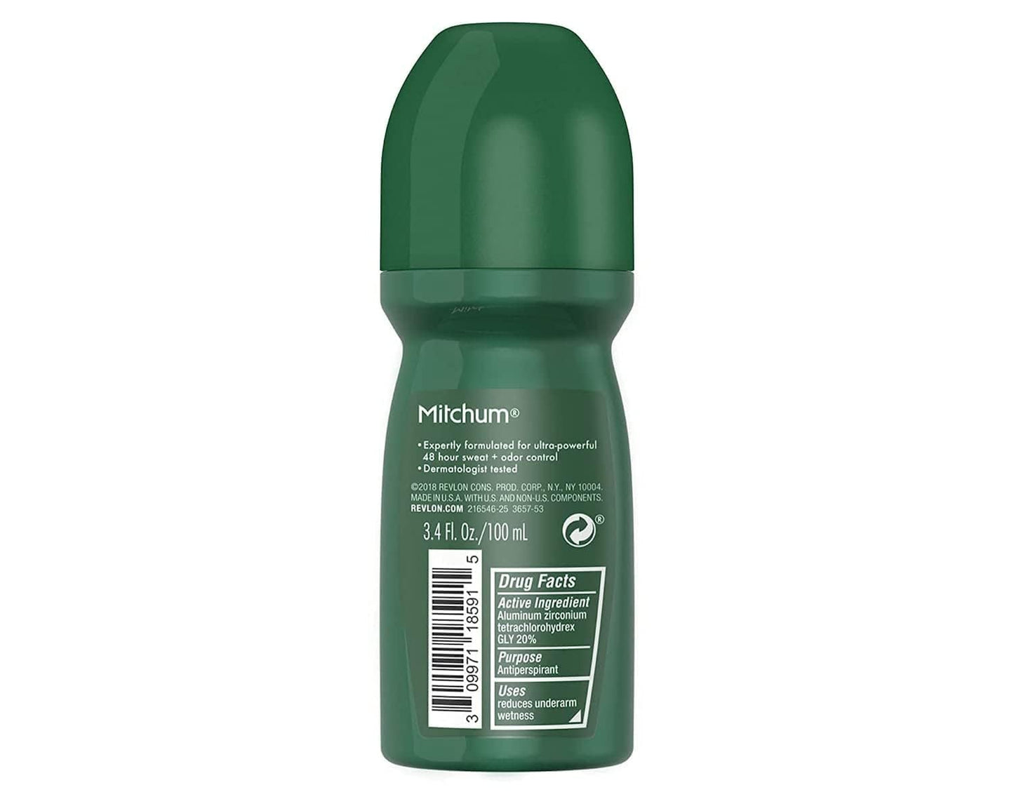 Mitchum Invisible Anti-Perspirant & Deodorant Roll-On, Unscented 3.4 oz (Pack of 4) Beauty and Personal Care Mitchum