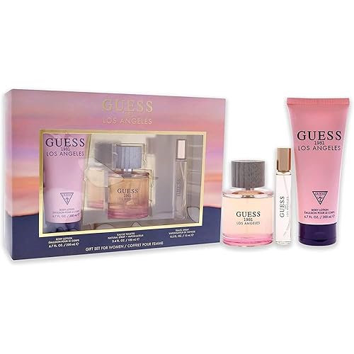 Guess 1981 Los Angeles by Guess for Women - 3 Pc Gift Set 3.4oz EDT Spray, 0.5oz EDT Spray, 6.7oz Body Lotion Beauty & Personal Care GUESS