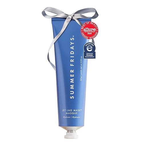 Summer Fridays Jet Lag Mask - Hydrating Face Moisturizer + Mask - Enriched with Hyaluronic Acid, Niacinamide, Glycerin + Antioxidants Helps Nourish Beauty & Personal Care Summer Fridays
