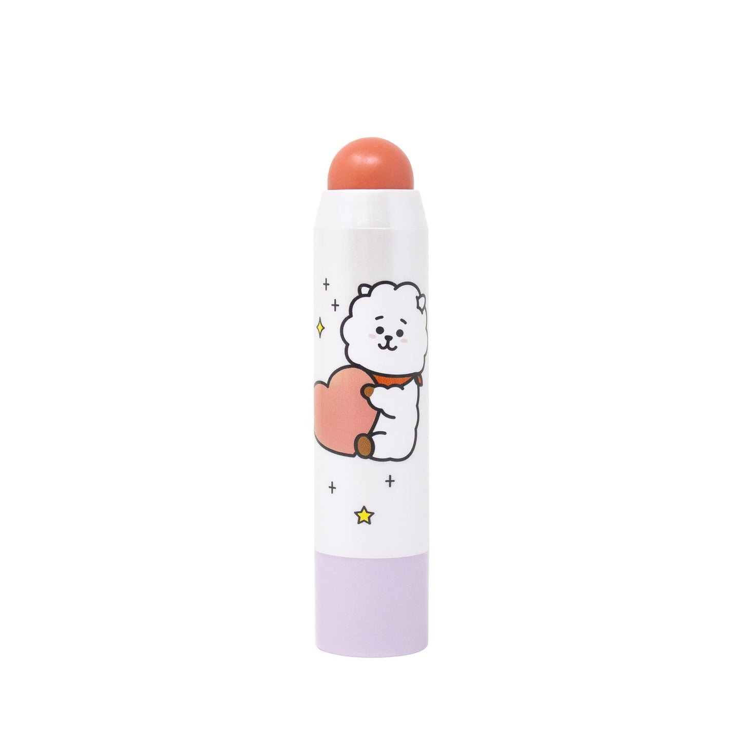 The Crème Shop BT21 Lip + Cheek Chic Stick | Tinted Essence Stick (Enriched with Hyaluronic Acid & Vitamin E) - Peach Fluff (RJ) Beauty & Personal Care The Crème Shop