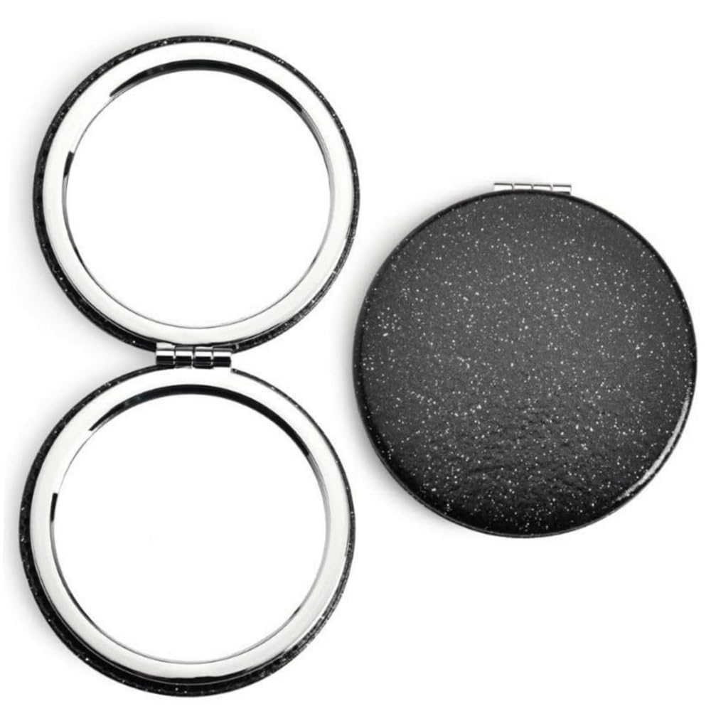 mpowtech Pocket Compact Mirror for Men and Women, Small Purse Mirror With Glitter, Portable Travel Makeup Mini 2-Sided 1x/2x Magnifying Folding Beauty & Personal Care mpowtech