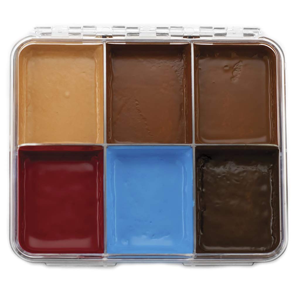 Graftobian F/X Aire Alcohol Activated Palette - SFX Makeup (Tattoo Cover 2 - Dark)
