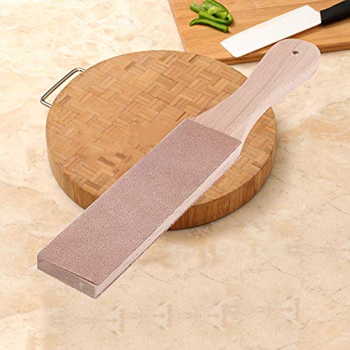 DIY Leather Strops Kit with Wooden Handle Leather Strop Double Sided Leather Paddle Strop for Leather Knife Sharpening Polishing Leather Strop Beauty and Personal Care Hilitand