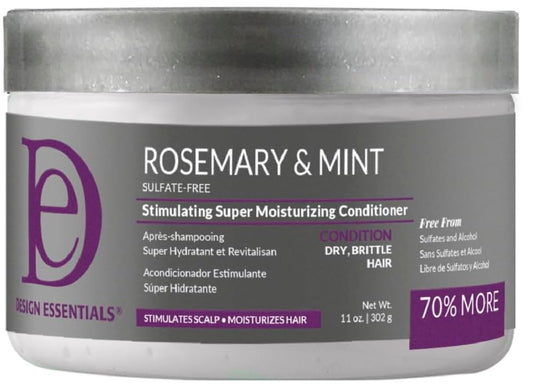 Design Essentials Rosemary & Mint Stimulating Super Moisturizing Conditioner for Dry, Thick, or Brittle Hair; Sulfate-Free, Stimulates Scalp Beauty & Personal Care Design Essentials