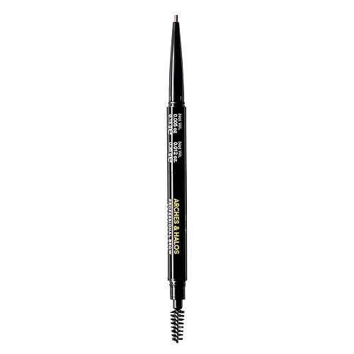 Arches and Halos 2 in 1 Defining Eyebrow Pencil and Powder - Brow Powder with Spoolie Brush - Shape and Fill for Natural Look - Warm Brown - 0.017 oz Beauty & Personal Care Arches & Halos
