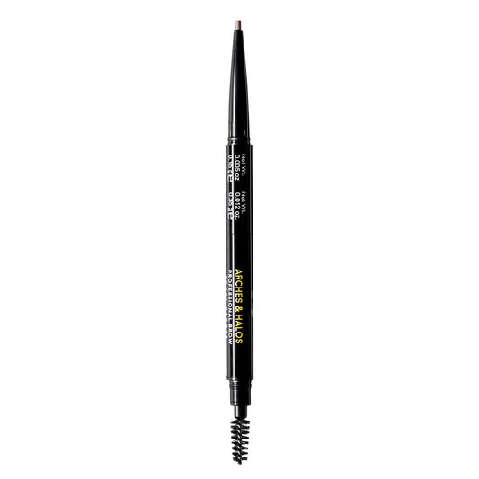 Arches and Halos 2 in 1 Defining Eyebrow Pencil and Powder - Brow Powder with Spoolie Brush - Shape and Fill for Natural Look - Warm Brown - 0.017 oz Beauty & Personal Care Arches & Halos