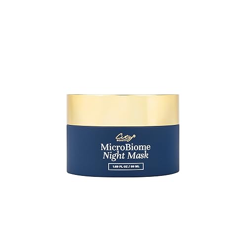 City Beauty MicroBiome Night Mask - Nourishing Overnight Face Mask - Prebiotic & Probiotic Blend - Solution for Dull, Uneven Skin Tone, Large Pores, Beauty & Personal Care City Beauty