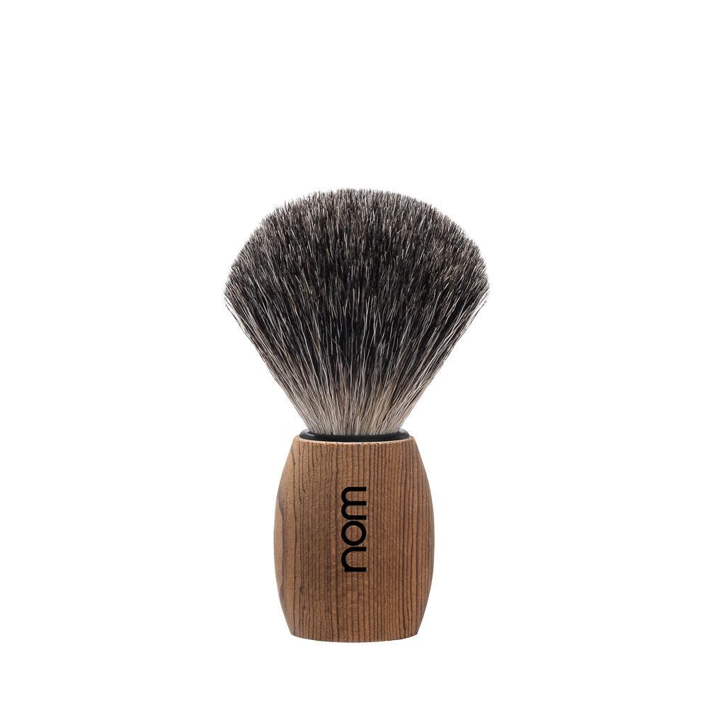 NOM OLE Shaving Brush - Pure Badger Shave Brush for Shaving soaps and creams - Exfoliating Shaving Brush - Pure Spruce handle Beauty and Personal Care MÜHLE