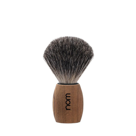 NOM OLE Shaving Brush - Pure Badger Shave Brush for Shaving soaps and creams - Exfoliating Shaving Brush - Pure Spruce handle Beauty and Personal Care MÜHLE