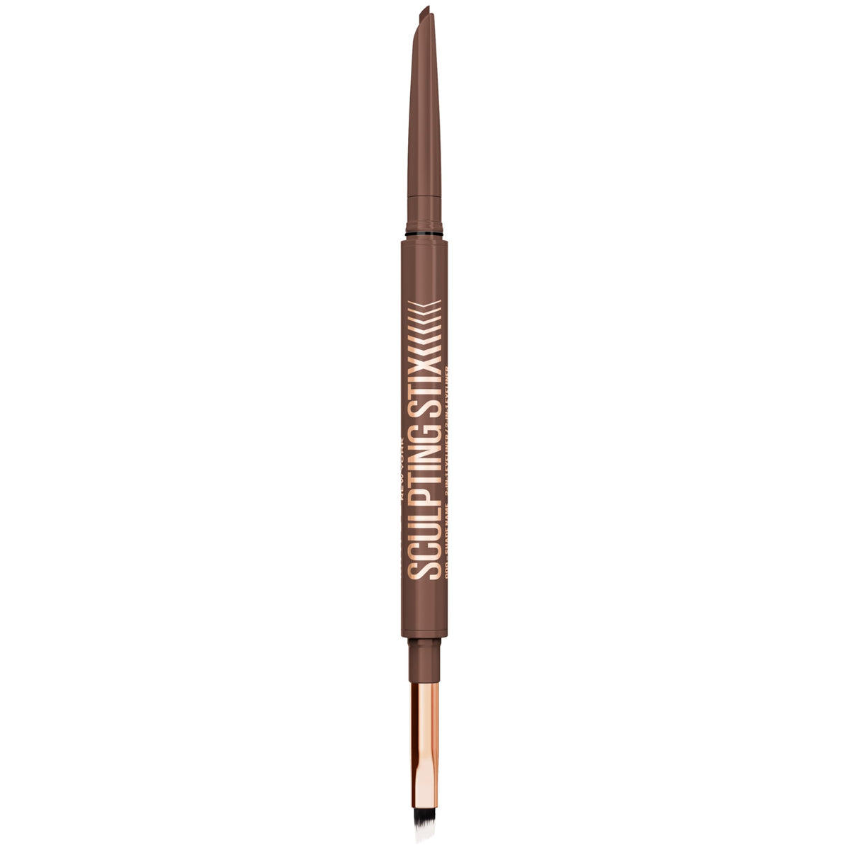MAYBELLINE Sculpting Stix 2-in-1 Eyeliner, Dual Ended Brown Eye Liner With Up to 24HR Wear, Smudge and Sweat-Resistant Eye Makeup Formula, Mocha
