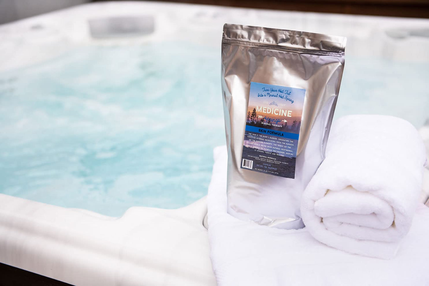 Medicine Springs Bathtub Mineral Therapy Skin (2 Soaks) Dead Sea Minerals hot Spring Soaking Collection for Healing Turn Your Bath tub into a Soaking Beauty and Personal Care Let's Get Cozy