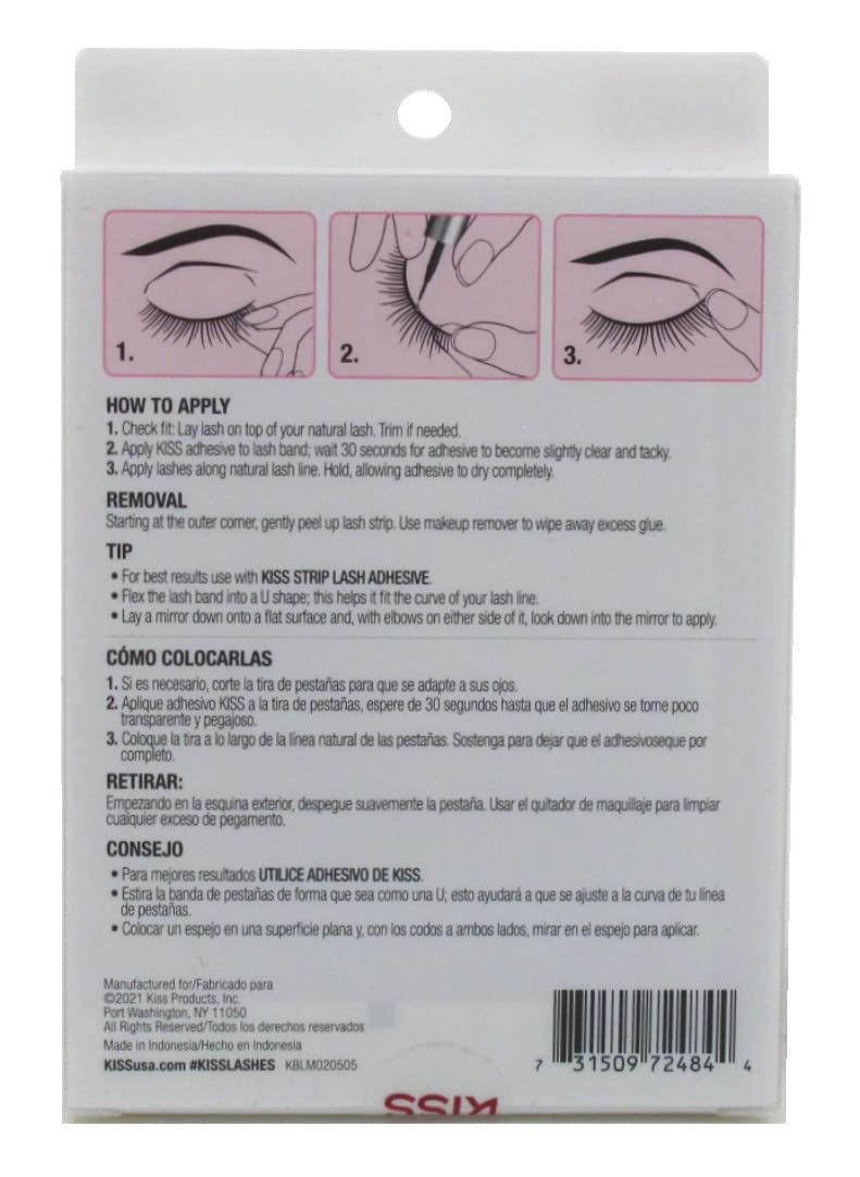 Kiss So Wispy Pompadour Lashes 5 Pairs (Pack of 6) Beauty & Personal Care KISS