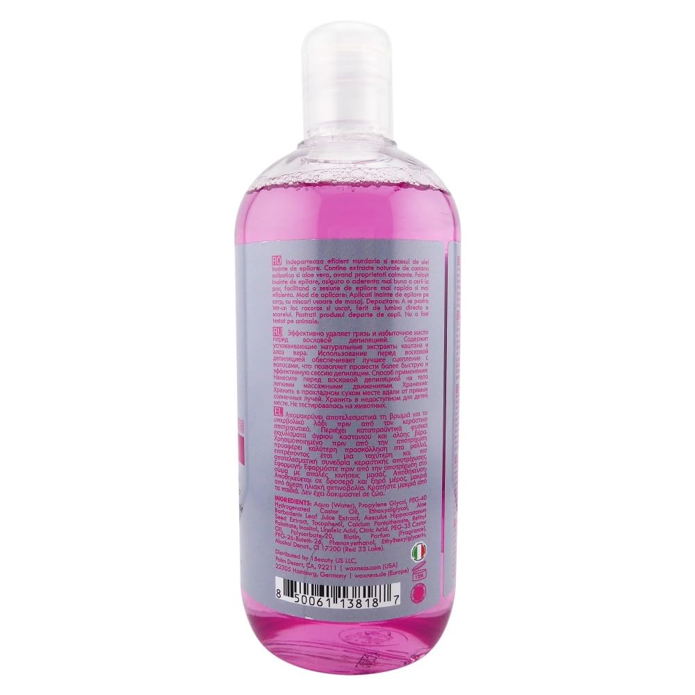 Waxness Spa Choice Pre Waxing Lotion Fuchsia Sweet Berries 16.9 fl oz / 500 ml Beauty and Personal Care Waxness